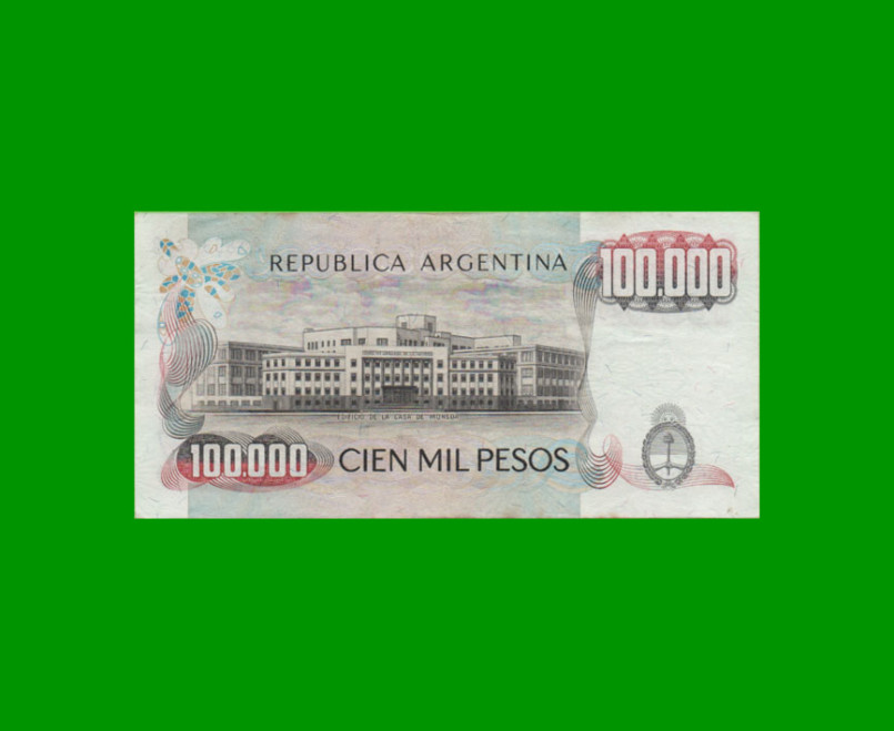 PESOS LEY 18.188 $100.000,00, BOT 2504a, AÑO 1980, ESTADO EXCELENTE .- - Imagen 2