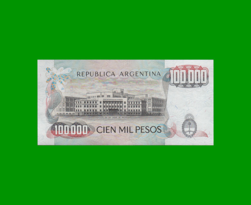 PESOS LEY 18.188 $100.000,00, BOT 2504a, AÑO 1980, ESTADO EXCELENTE+ .- - Imagen 2