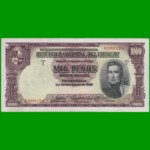 BILLETE DE URUGUAY $1.000,00, PICK 41c, SERIE D, ESTADO MUY BUENO+.-