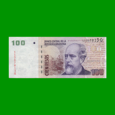 PESOS CONVERTIBLES 2do DISEÑO $100,00, BOT 3743, AÑO 2012, ESTADO MUY BUENO.-