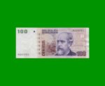 PESOS CONVERTIBLES 2do DISEÑO $100,00, BOT 3747, AÑO 2011, ESTADO MUY BUENO+.-