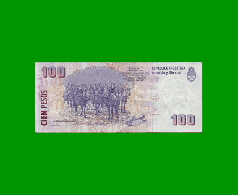 PESOS CONVERTIBLES 2do DISEÑO $100,00, BOT 3749, AÑO 2012, ESTADO EXCELENTE.- - Imagen 2