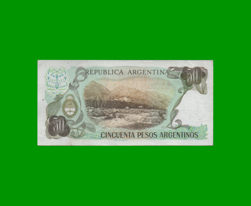 PESOS ARGENTINOS $50,00, BOT 2619, AÑO 1985, ESTADO EXCELENTE- .- - Imagen 2