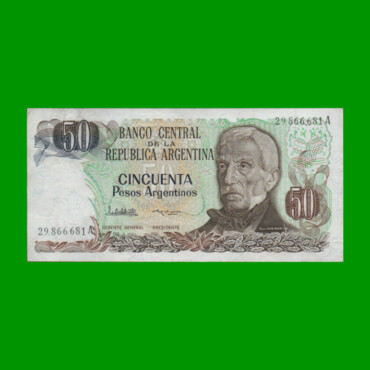 PESOS ARGENTINOS $50,00, BOT 2619, AÑO 1985, ESTADO EXCELENTE- .-