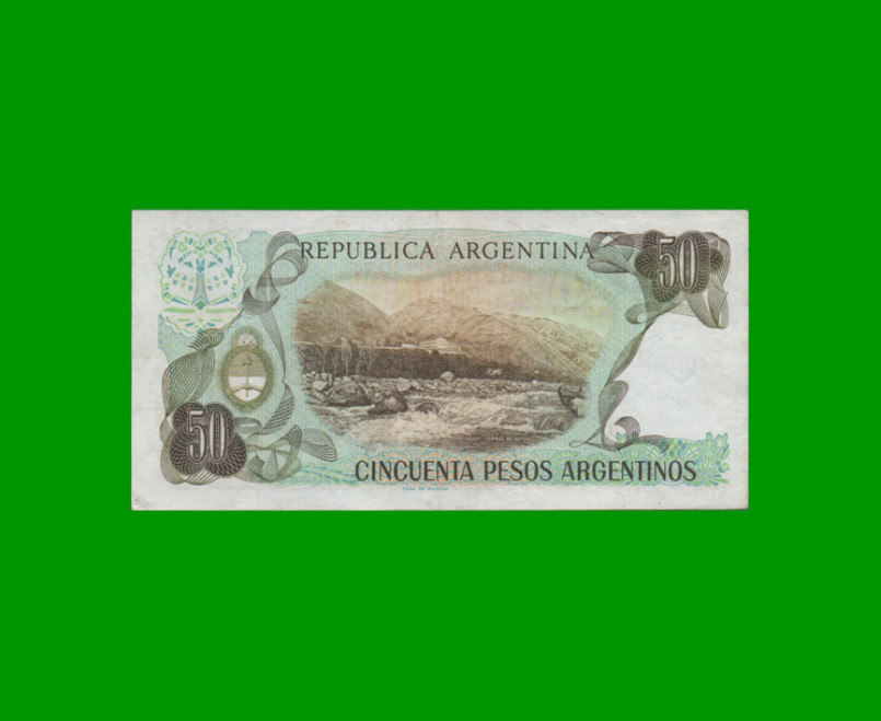 PESOS ARGENTINOS $50,00, BOT 2619, AÑO 1985, ESTADO EXCELENTE.- - Imagen 2