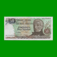 PESOS ARGENTINOS $50,00, BOT 2619, AÑO 1985, ESTADO EXCELENTE.-
