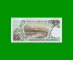 PESOS ARGENTINOS $50,00, BOT 2619a, AÑO 1985, ESTADO SIN CIRCULAR.- - Imagen 2