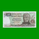 PESOS ARGENTINOS $50,00, BOT 2619a, AÑO 1985, ESTADO SIN CIRCULAR.-