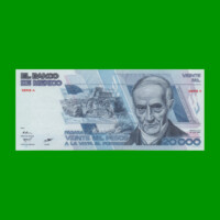 BILLETE DE MEXICO $20.000,00 PICK 91a, AÑO 1985, ESTADO SIN CIRCULAR.-