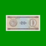 BILLETE DE CUBA $20,00 PICK FX36, SERIE D, ESTADO SIN CIRCULAR.-
