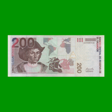 BILLETE DE EL SALVADOR 200 COLONES, PICK 158, AÑO 1999 ESTADO EXCELENTE.-