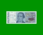 BILLETE DE AUSTRALES, 10 AUSTRALES, BOT 2824, AÑO 1988, ESTADO SIN CIRCULAR.-