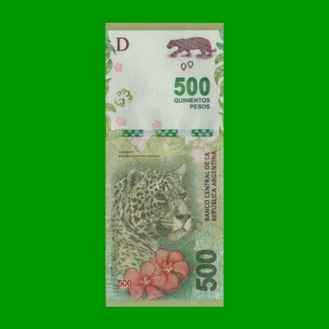REPOSICION BILLETE CONVERTIBLE TERCER DISEÑO $ 500,00, BOT 5812, ESTADO SIN CIRCULAR.-
