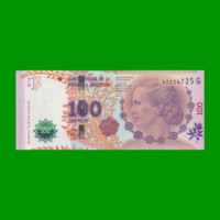 PESOS 3er DISEÑO $100,00, BOT 4307, AÑO 2014, ESTADO SIN CIRCULAR.-