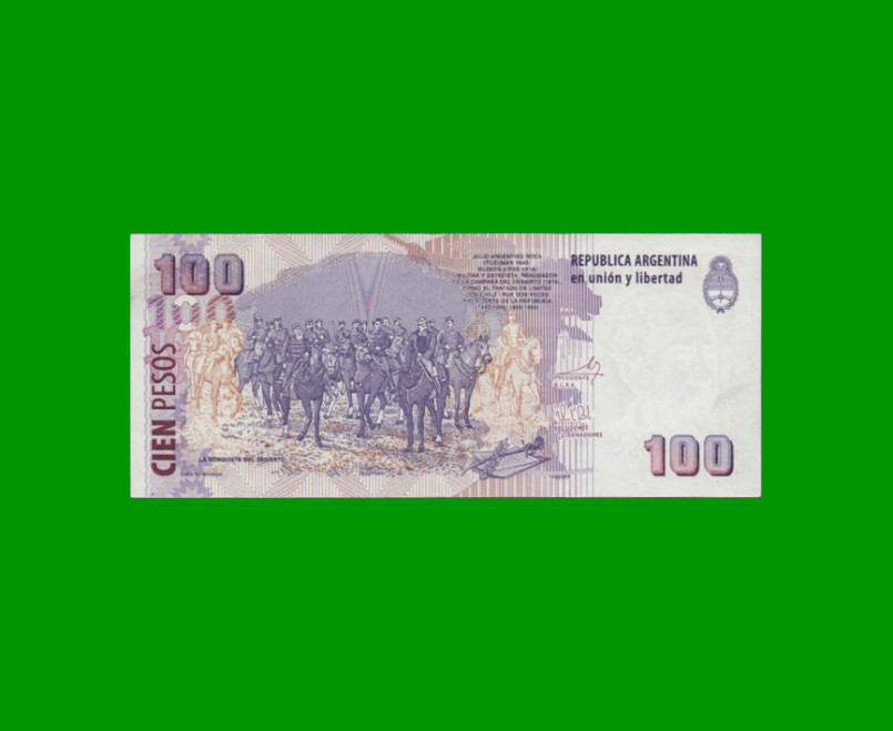 PESOS CONVERTIBLES 2do DISEÑO $100,00, BOT 3759, AÑO 2013, ESTADO EXCELENTE+.- - Imagen 2