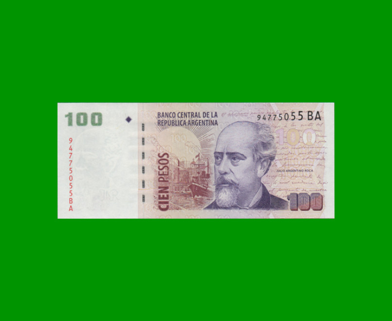 PESOS CONVERTIBLES 2do DISEÑO $100,00, BOT 3759, AÑO 2013, ESTADO SIN CIRCULAR.-