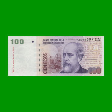 PESOS CONVERTIBLES 2do DISEÑO $100,00, BOT 3760a, AÑO 2013, ESTADO SIN CIRCULAR.-