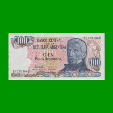 PESOS ARGENTINOS $100,00, BOT 2622, AÑO 1983, ESTADO EXCELENTE+ .-