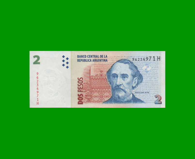 PESOS CONVERTIBLES 2do DISEÑO $2,00, BOT 3231, AÑO 2008, ESTADO EXCELENTE.-