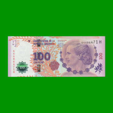 PESOS 3er DISEÑO $100,00, BOT 4308, AÑO 2014, ESTADO EXCELENTE.-