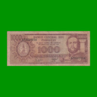 BILLETE DE PARAGUAY 1.000 GUARANIES, PICK 213, ESTADO BUENO.-