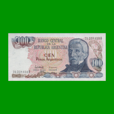 PESOS ARGENTINOS $100,00, BOT 2622, AÑO 1983, ESTADO SIN CIRCULAR.-