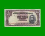 BILLETE DE URUGUAY $1.000,00, PICK 45, SERIE D, ESTADO BUENO+.-