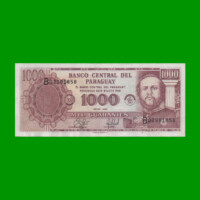 BILLETE DE PARAGUAY 1.000 GUARANIES, PICK 214a, ESTADO EXCELENTE.-