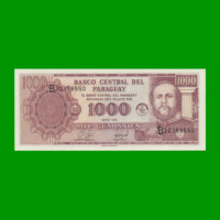 BILLETE DE PARAGUAY 1.000 GUARANIES, PICK 214a, ESTADO SIN CIRCULAR.-