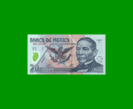BILLETE DE MEXICO $20,00, POLYMERO, PICK 116a, AÑO 2001, ESTADO SIN CIRCULAR.-