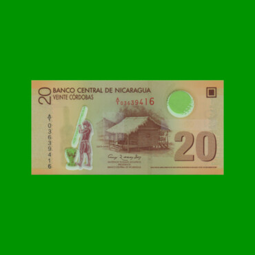 BILLETE DE NICARAGUA 20 CORDOBAS, POLYMERO, PICK 202a, ESTADO SIN CIRCULAR.-