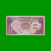 BILLETE DE KUWAIT 1 DINAR, PICK 13d, ESTADO SIN CIRCULAR.-