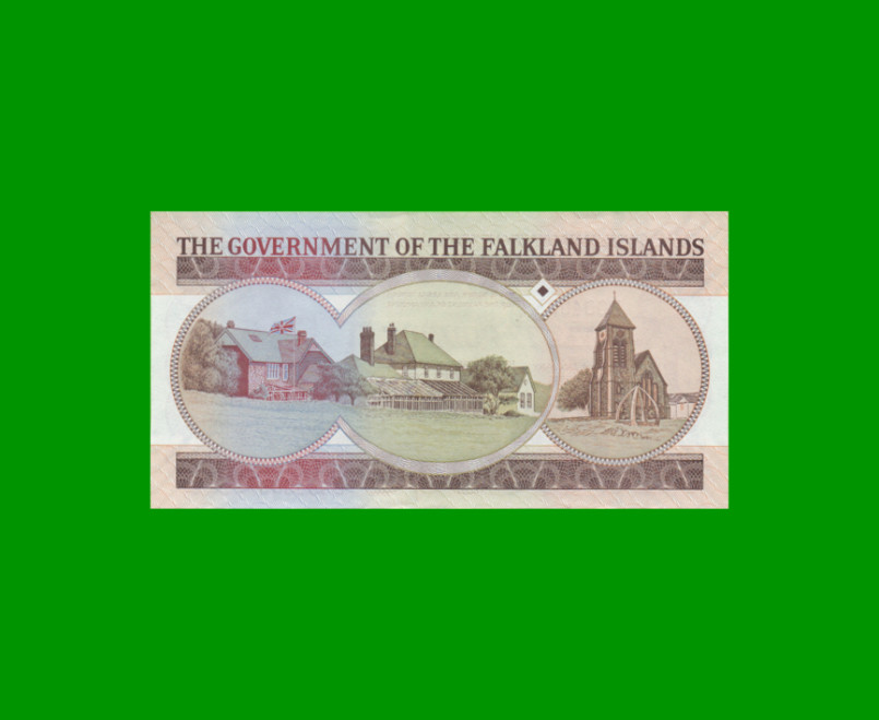 BILLETE DE ISLAS MALVINAS 20 LIBRAS, PICK 19, ESTADO SIN CIRCULAR.- - Imagen 2