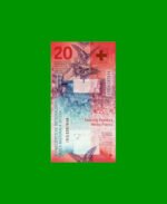 BILLETE DE SUIZA HIBRIDO, 20 FRANCOS, PICK 76, ESTADO SIN CIRCULAR.- - Imagen 2