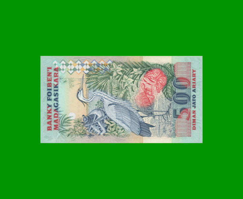 BILLETE DE MADAGASCAR 2.500 FRANCOS, PICK 72Aa, AÑO 1993 ESTADO SIN CIRCULAR.- - Imagen 2