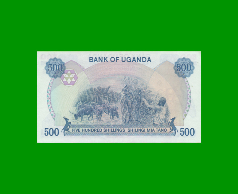 BILLETE DE UGANDA 500 SHILLINGS, PICK 25, AÑO 1986 ESTADO SIN CIRCULAR.- - Imagen 2