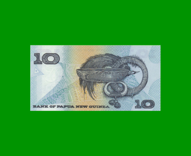 BILLETE DE PAPUA NUEVA GUINEA 10 KINA, PICK 9a, ESTADO SIN CIRCULAR.- - Imagen 2