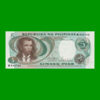 BILLETE DE FILIPINAS 5 PISO, PICK 143b, ESTADO SIN CIRCULAR.-