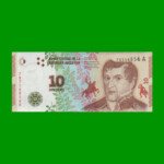 PESOS 3er DISEÑO $10,00, BOT 4001, AÑO 2016, ESTADO SIN CIRCULAR.-