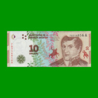 PESOS 3er DISEÑO $10,00, BOT 4001, AÑO 2016, ESTADO SIN CIRCULAR.-