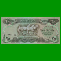 BILLETE DE IRAK 25 DINARES, PICK 72, AÑO 1982, ESTADO SIN CIRCULAR.-