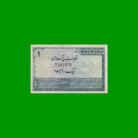 BILLETE DE PAKISTAN 1 RUPIA, PICK 24A, ESTADO MUY BUENO+ .-
