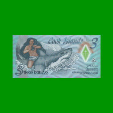 BILLETE DE ISLAS COOK 3 DOLARES, POLYMERO, PICK NEW, AÑO 2021 ESTADO SIN CIRCULAR.-