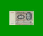 BILLETE DE DINAMARCA 20 KRONER, PICK 49a, ESTADO MUY BUENO+.-