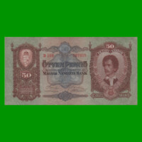 BILLETE DE HUNGRIA 50 PENGO, PICK 99 AÑO 1932 ESTADO MUY BUENO.-