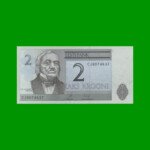 BILLETE DE ESTONIA 2 KROON, PICK 85b, AÑO 2007 ESTADO SIN CIRCULAR.-