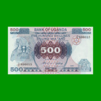 BILLETE DE UGANDA 500 SHILLINGS, PICK 25, AÑO 1986 ESTADO SIN CIRCULAR.-