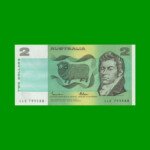 BILLETE DE AUSTRALIA 2 DOLARES, PICK 43e, AÑO (1985) ESTADO SIN CIRCULAR.-