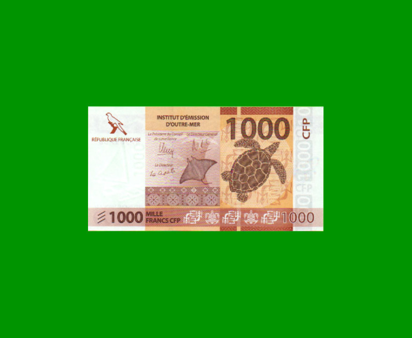 BILLETE DE TERRITORIO FRANCES DEL PACIFICO 1.000 FRANCOS, PICK 6, ESTADO SIN CIRCULAR.-