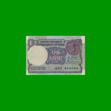 BILLETE DE INDIA 1 RUPIA, PICK 78b, ESTADO MUY BUENO+ .-